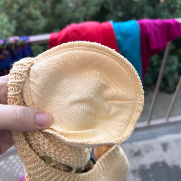 Vintage LizSport Cropped Hand Knit Floral Sweater Size Women’s Small - Picture 5 of 5